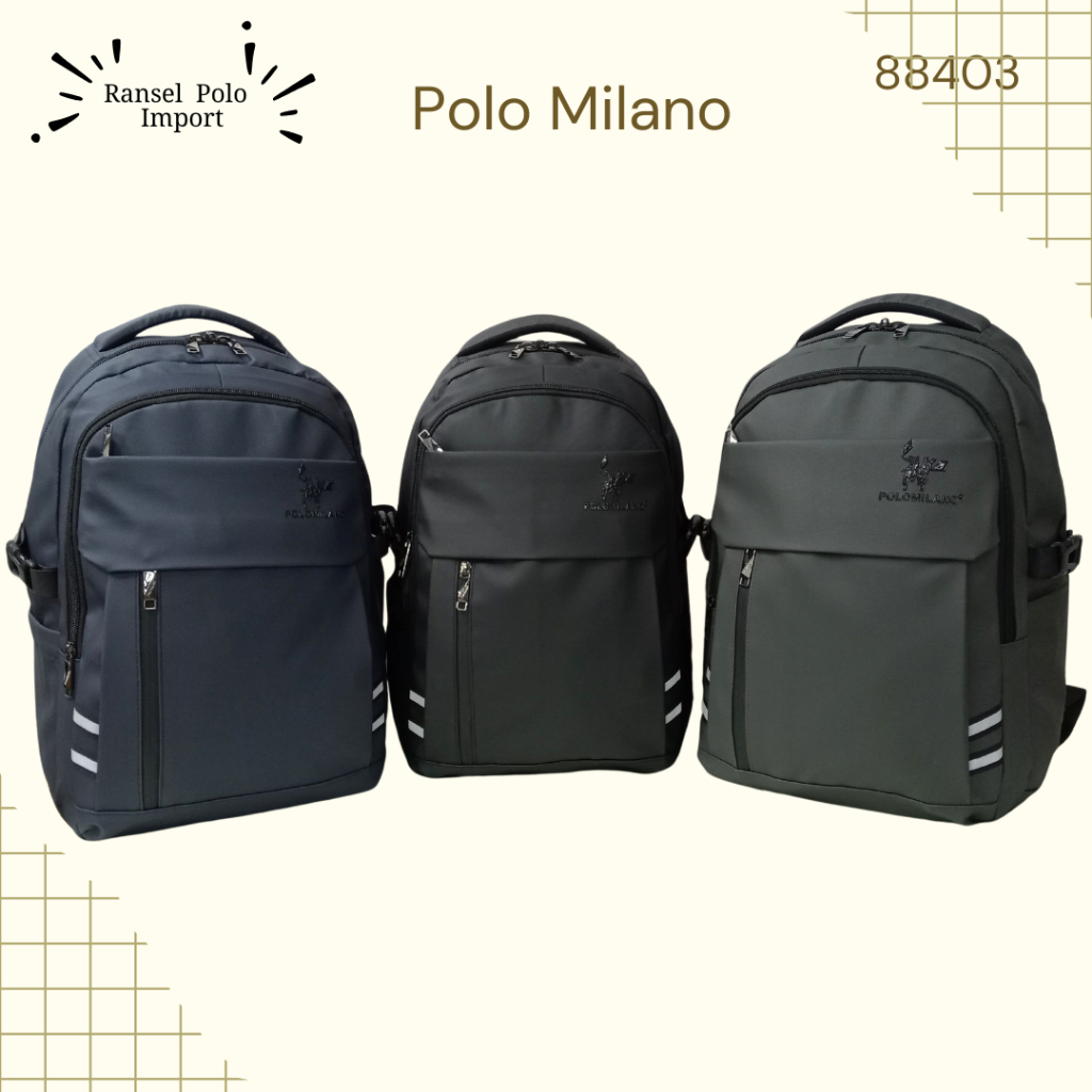 TAS RANSEL POLO MILANO 88403 18inchi RANSEL POLO RANSEL POLO JUMBO RANSEL POLO ORIGINAL RANSEL POLOS