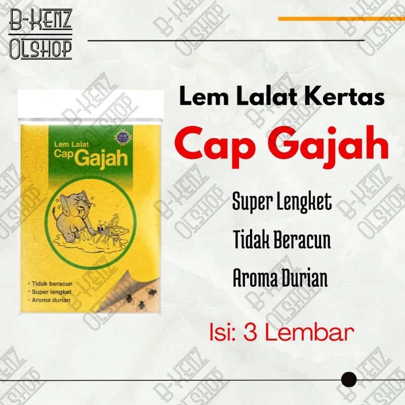 Lem Lalat Kertas Cap Gajah