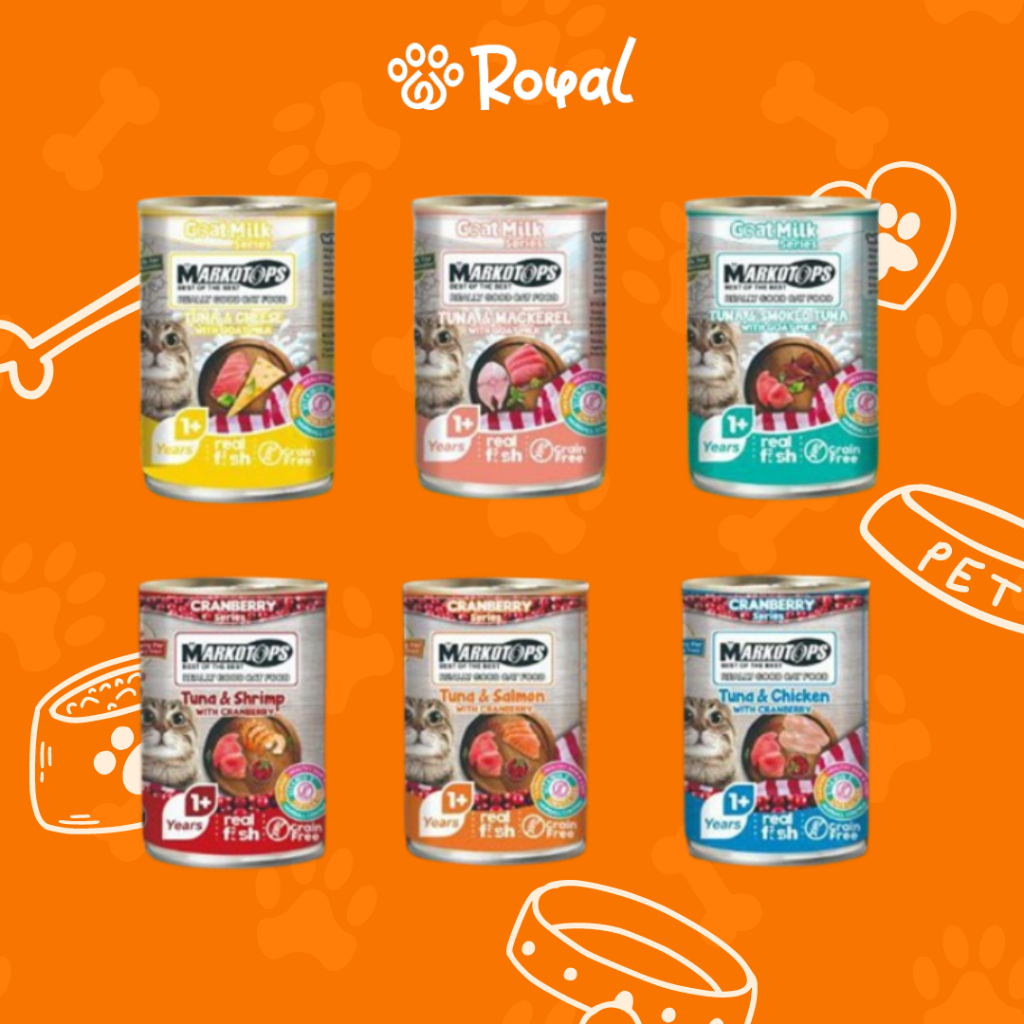 MARKOTOPS Makanan Kucing Kaleng / Cat Wet Food Can - 400gr Adult & Kitten