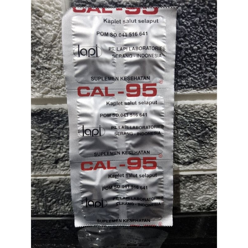 CAL 95 STRIP ISI 6 KAPLET - Calcium untuk Bumil