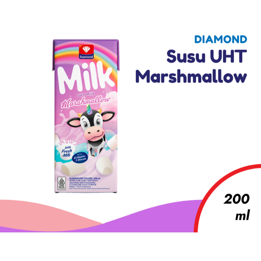 

Diamond Susu UHT Rasa Marshmallow 200ml