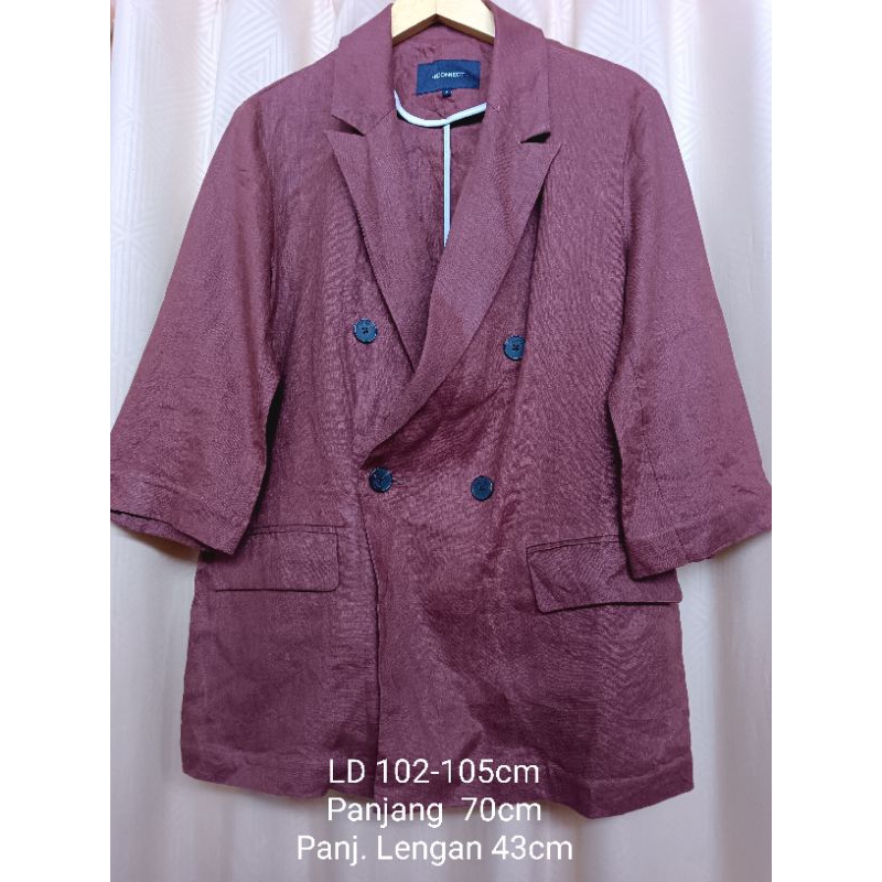 Preloved Blazer Bata Tua Kecoklatan H:Connect