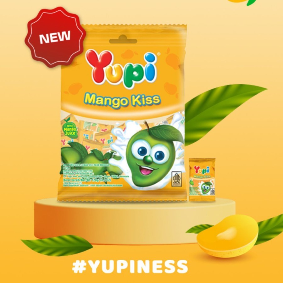 

Yupi Mango Kiss permen jelly rasa Mangga 110 gram