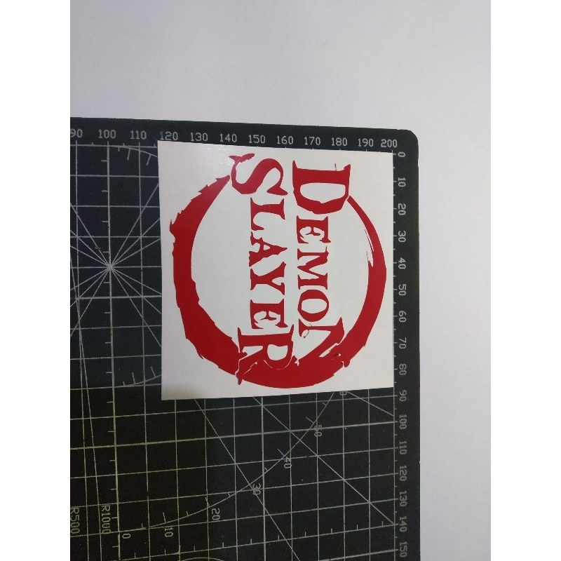 

demon slayer stiker cutting