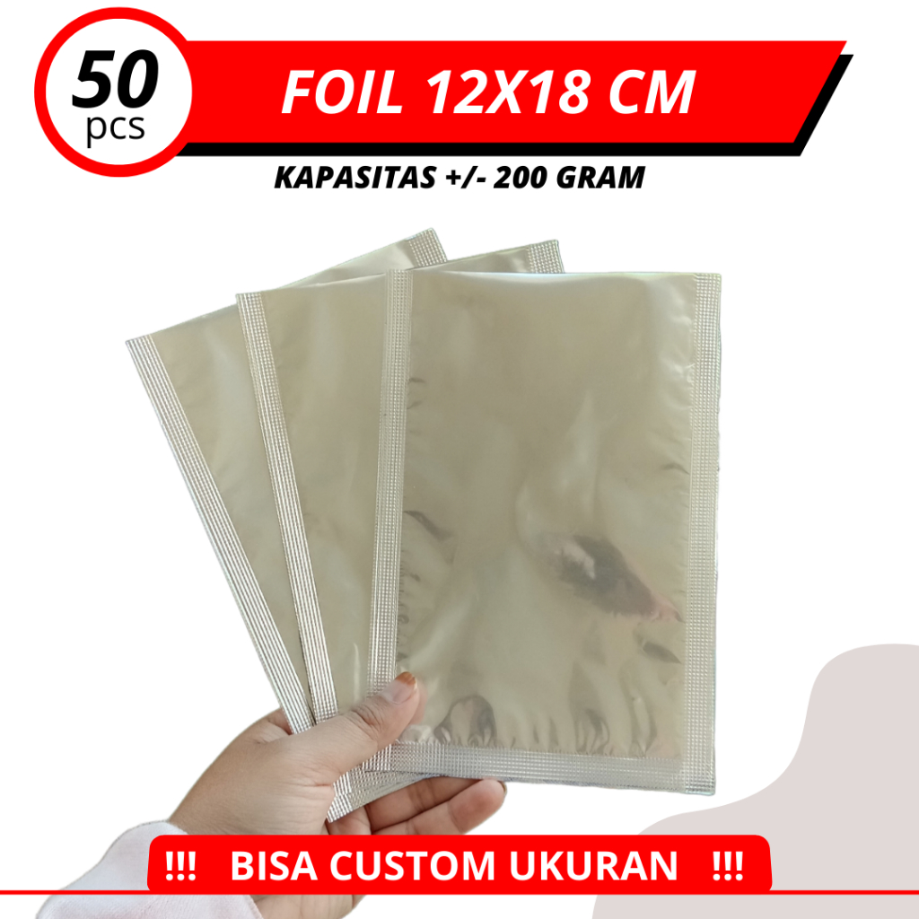 kemasan custom alumunium foil - kemasan bubuk kopi dan teh - foil kemasan 12 x 18