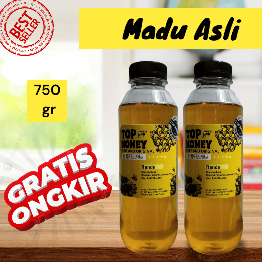 

Top Honey - Madu Asli Lebah Mellifera Nektar Randu Kapuk Murni Original