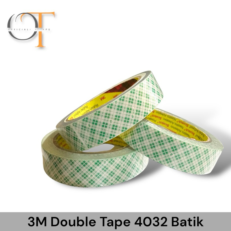 

3M Double Tape 4032 - Perekat Batik Hijau - 24mm x 3mtr