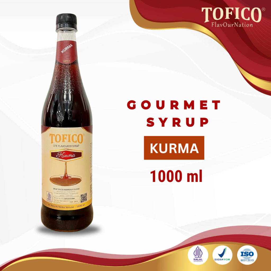 

Syrup KurmaTofico / Sirup Rasa Kurma Premium 1 Liter / Tofico Syrup Official