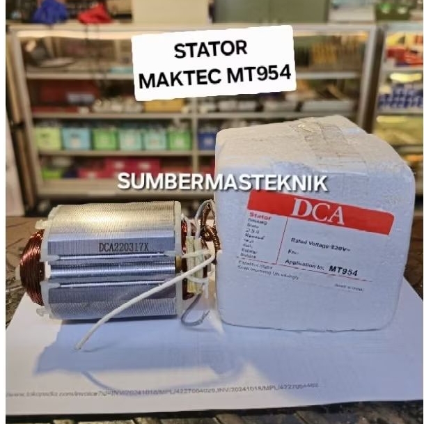 STATOR MAKTEC MT954 BANTALAN MESIN GERINDA TANGAN MAKTEC MT 954 DCA DCK