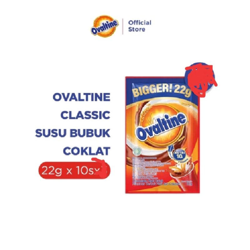 

OVALTINE CLASSIC SUSU BUBUK COKLAT 10 SCH x 22g