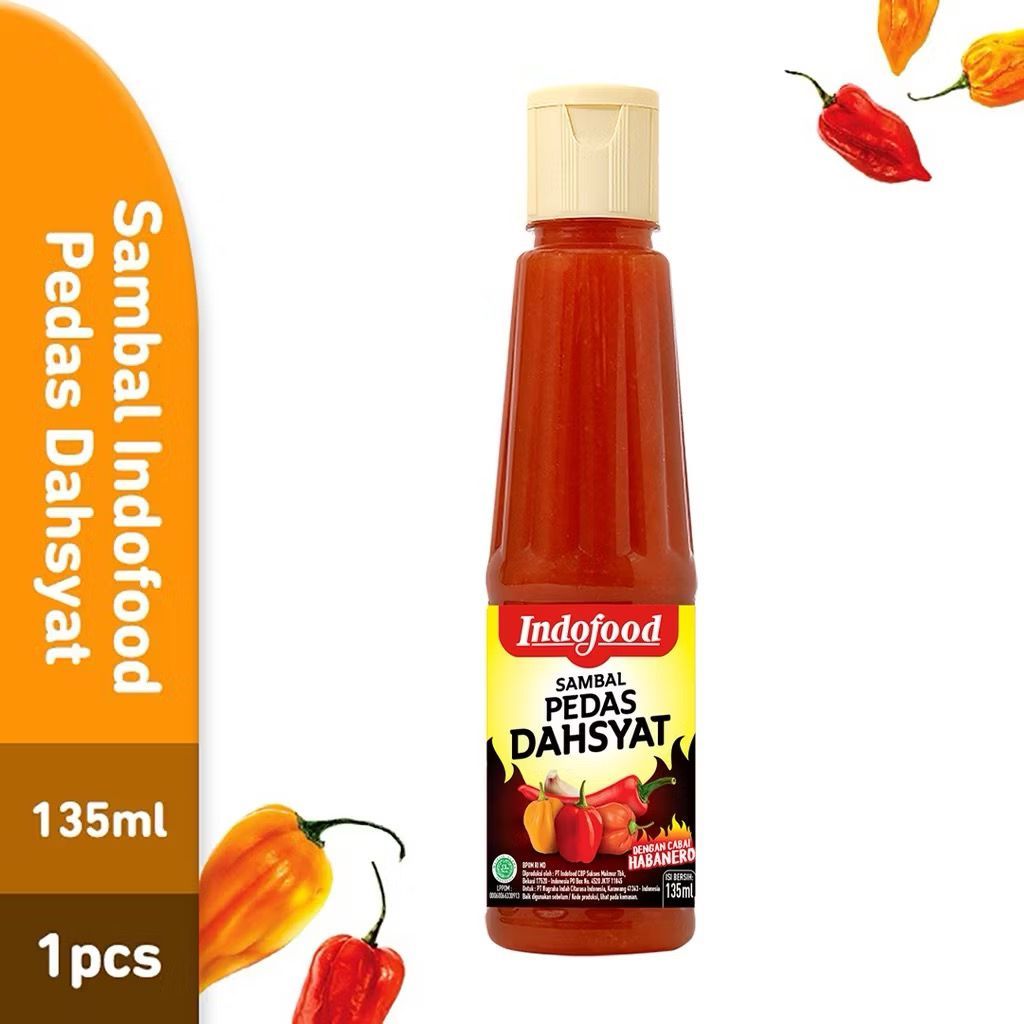 

Indofood Saos Sambal Pedas Dahsyat 135 ml