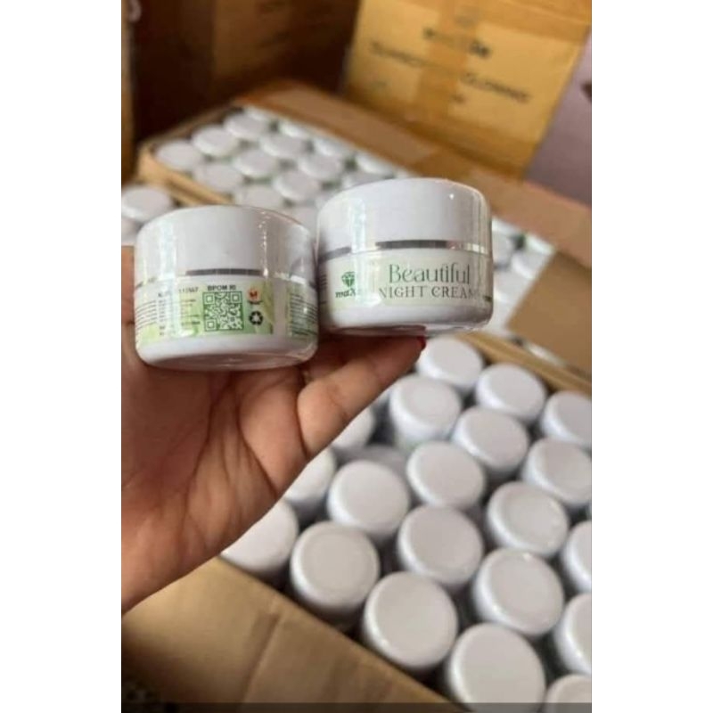 cream malam flek/glowing/wajah yg susah putih