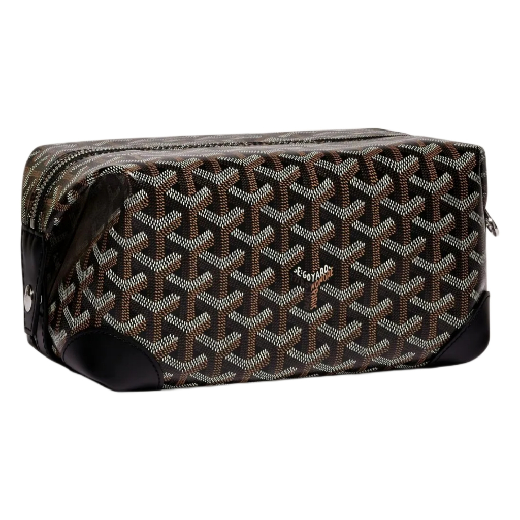Goyard Black Toiletry Bag / Tas Branded Original