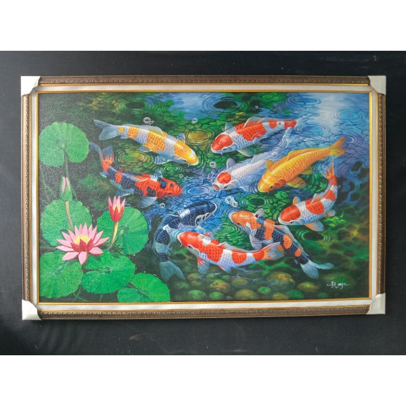 lukisan ikan koi jumbo 1