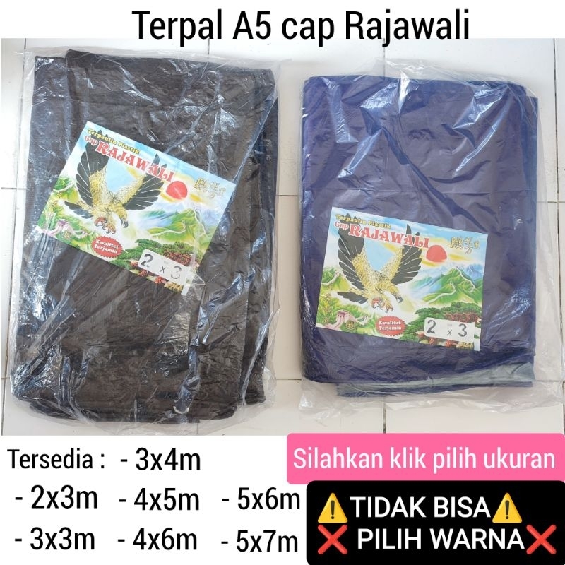 TIDAK BISA PILIH WARNA. Terpal Plastik A5 Biru Silver , Coklat Silver 2x3 3x3 3x4 4x5 5x6 5x7 meter/