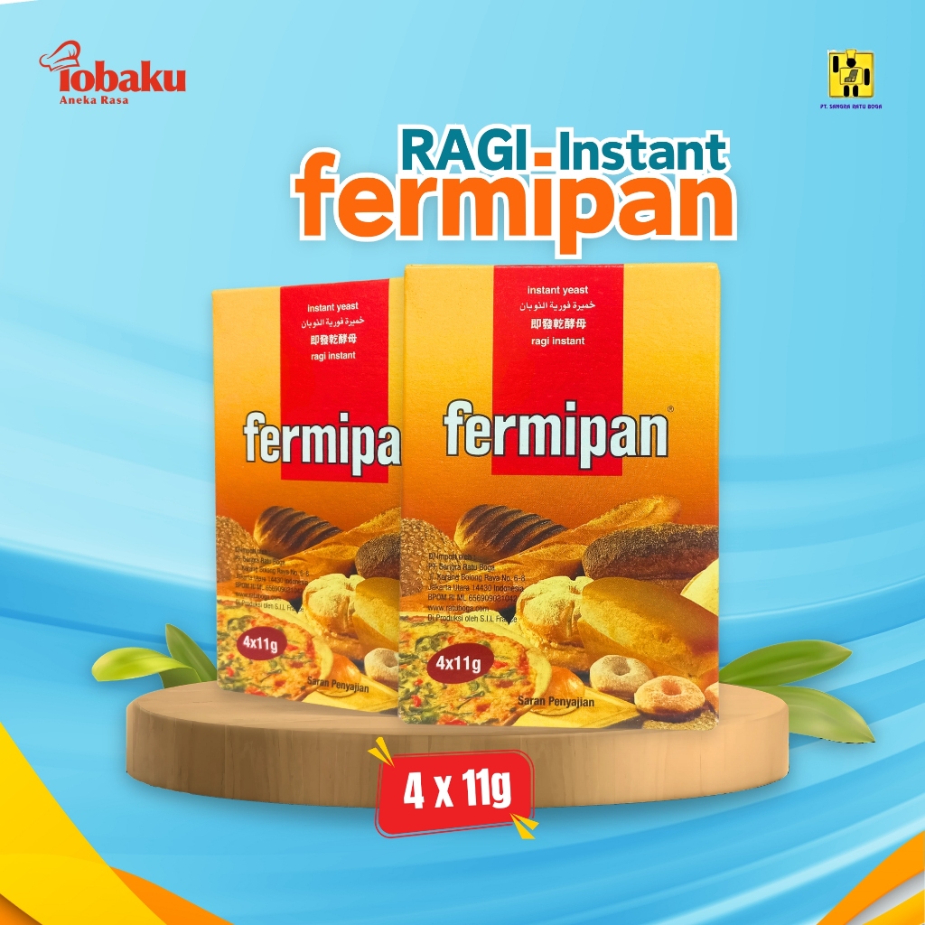 

Fermipan Instant Dry Yeast Ragi Kering 1 Pack (4x11g) _