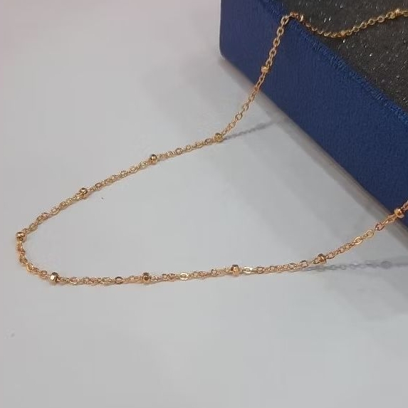 KALUNG ANAK NORI + BIJI LADA BAHAN PERAK 925 DENGAN LAPIS MAS KUNING 24 TERSEDIA VARIANT BERAT (GRAM