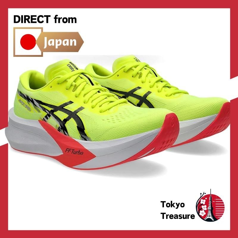 100% Original✅COD✅ Asics Sepatu Lari/Running Magic Speed 4 - Safety Yellow/Black