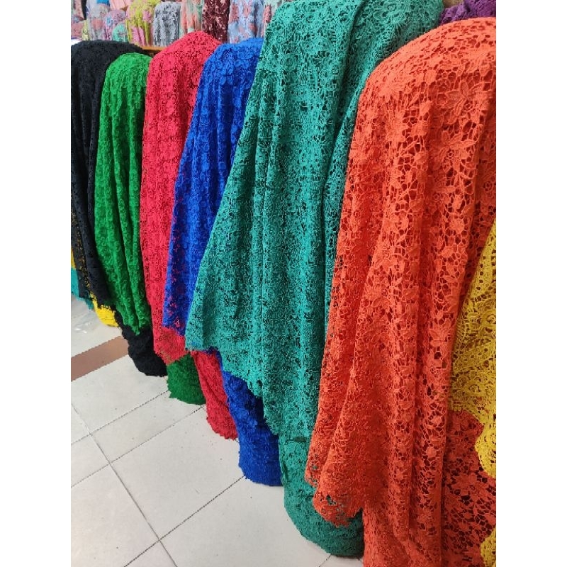 Kain BROKAT OKKI/PRADA PREMIUM (harga tertera per 0.5m) Antik dan Limited