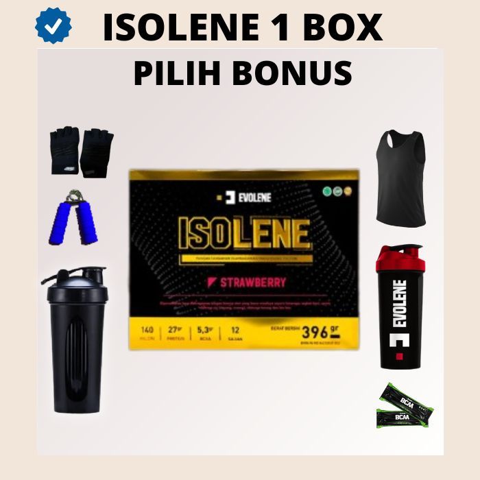 

Isolene Coklat 396gr/12 Sachet - Susu Protein Whey protein isolate Evolene