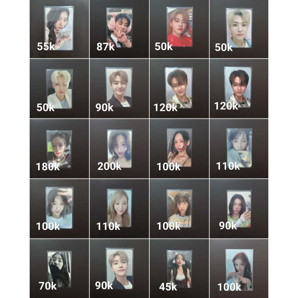 PC / Photocard SNSD Girls' Generation Taeyeon NCT Dream Jaemin Red Velvet Yeri ITZY Chaeryeong Prelo