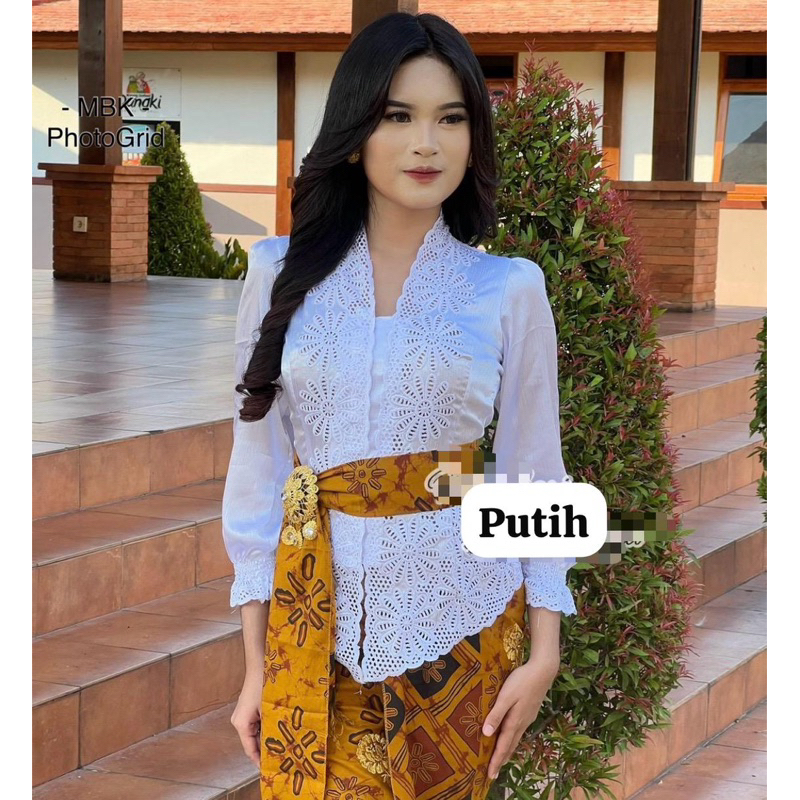 A|| kebaya bordir silk|| kebaya jadi || motif matahari