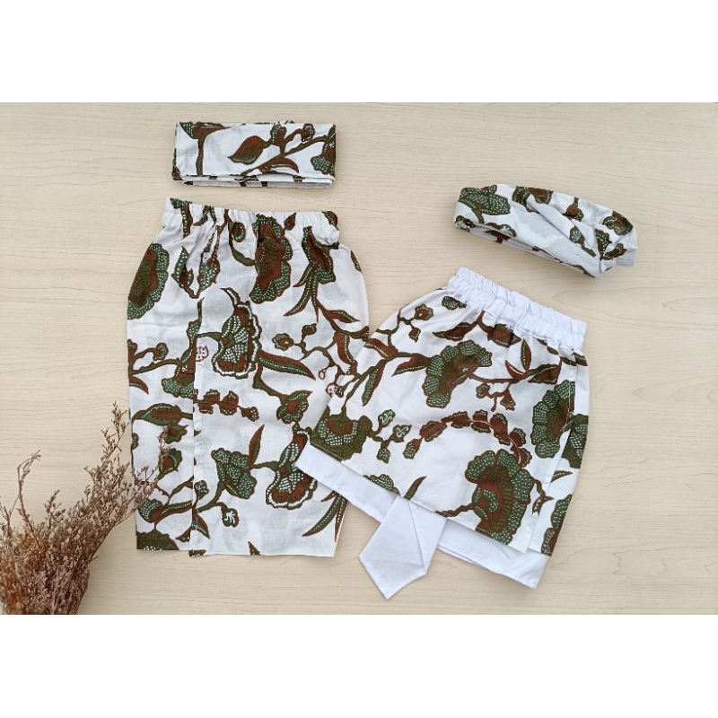 kamen jadi anak murah / kamen batik anak / batik kusuma / putih