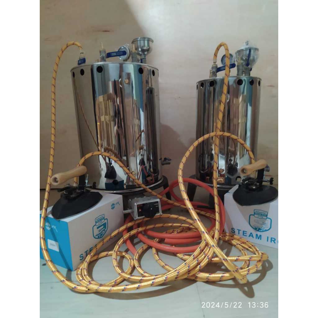 SETRIKA UAP BOILER KAPASITAS 15 LITER|| NAGA BOILER