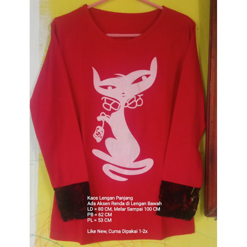 Preloved Kaos Motif / Kaos Bergambar / Kaos Karakter / Kaos Sablon / Kaos Darbost / Kaos Remaja / Ka