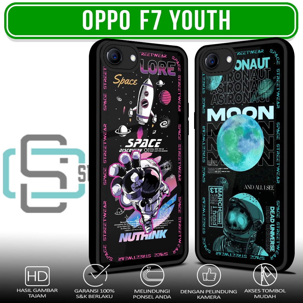Case Hp For OPPO F7 YOUTH ASTRNT SoftCase Glossy casing Handphone Silikon Glass