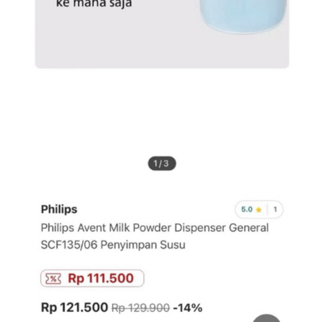 tempat sufor philips avent