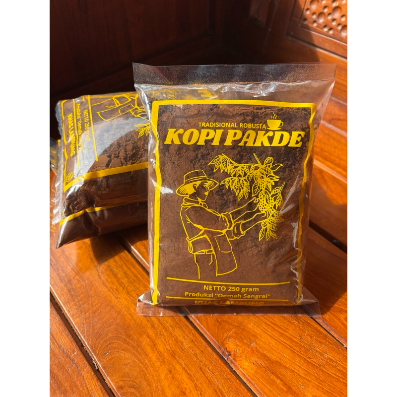 

Kopi Cap Pakde 250gram - Kopi Khas Lampung - Robusta Sumatera - Oleh Oleh Lampung