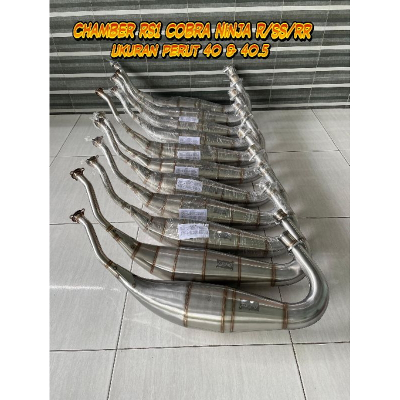 Chamber Rs1 stenlis cobra ninja r ninja ss ninja Rr / perut knalpot Rs1 cobra ninia r/ss/rr original