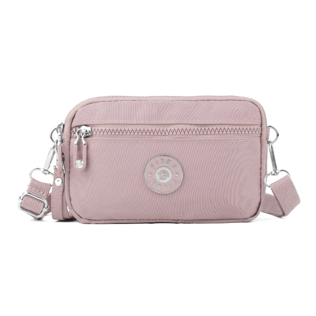 DEOBAGS PIOMA EVELINE IRON / TAS SELEMPANG HP MINI 4 RESLETING LOGO BESI  / DOMPET HP SELEMPANG WANI