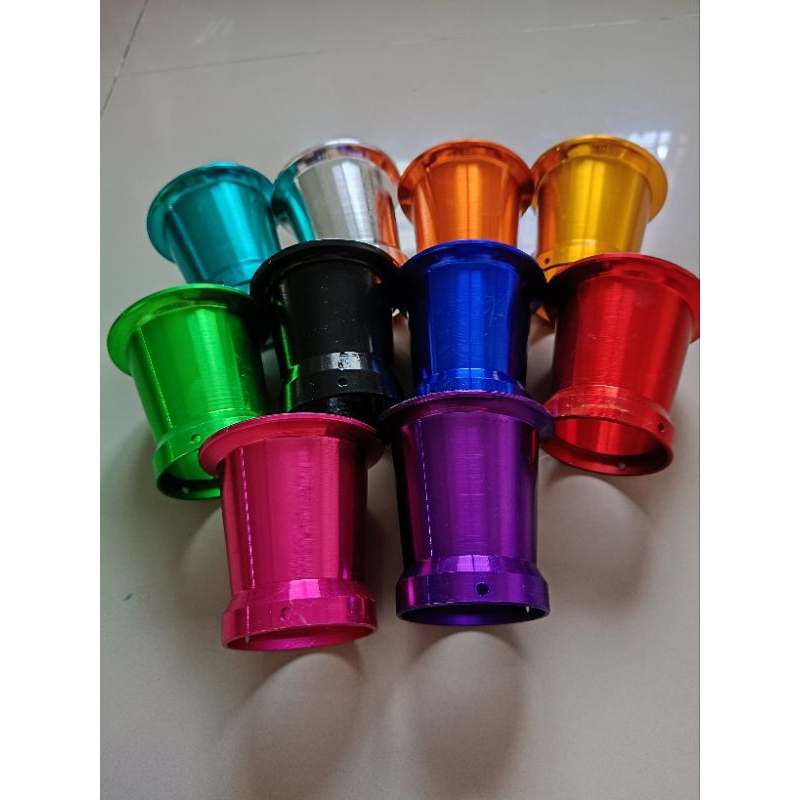 CORONG KARBU PANJANG PE PWK 28 PE28 PWK28 CORONG KARBURATOR ALUMINIUM CNC WARNA KARBU CARBURATOR CAR