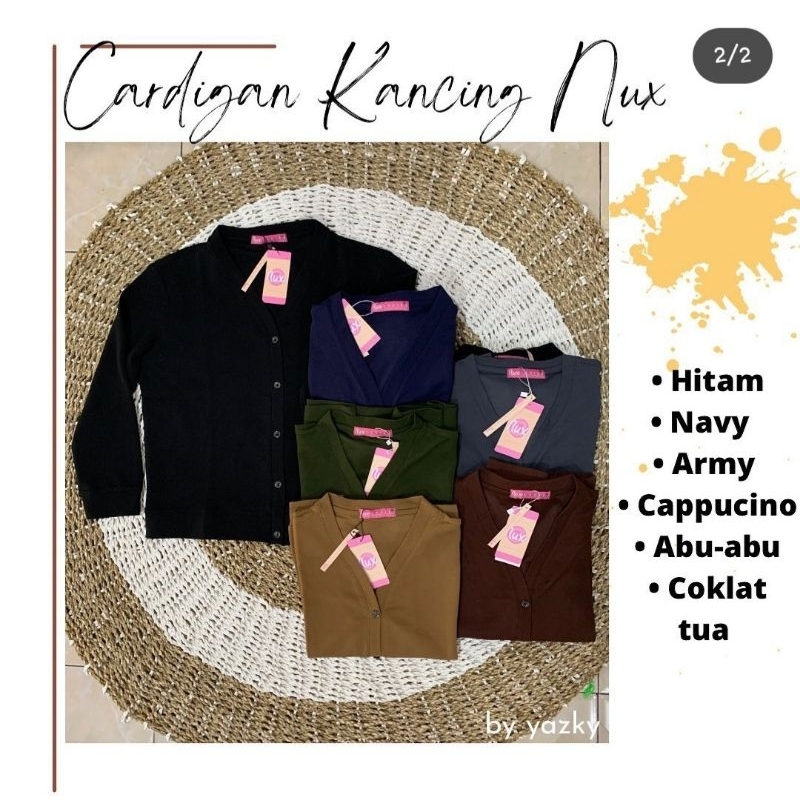 cardigan kancing nux