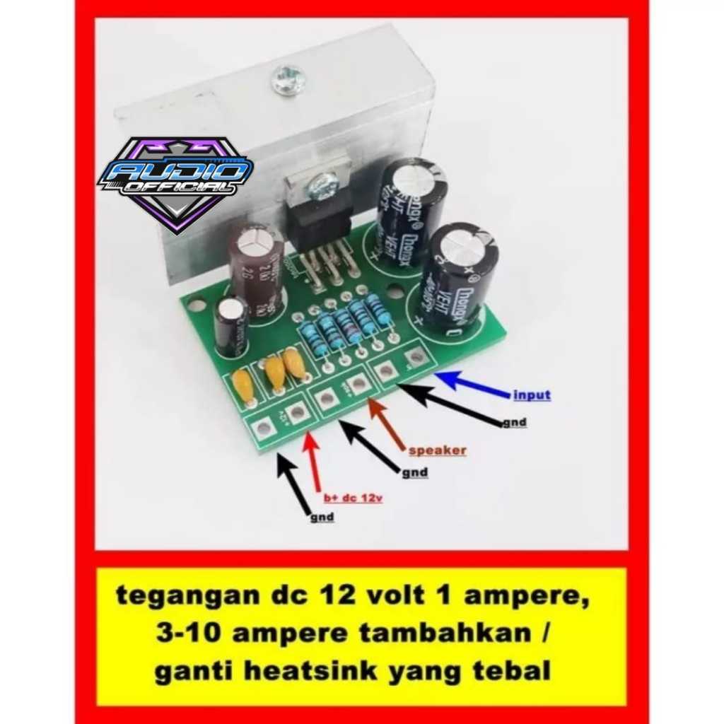 Kit Modul Power TDA 2003 Mono 12V Power Amplifier