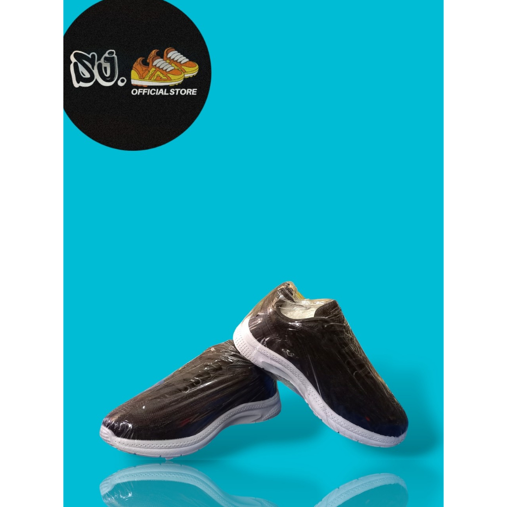 SEPATU SEKOLAH ATT LCH 740 BLACK & WHITE // SEPATU KERJA ATT // SEPATU ORIGINAL