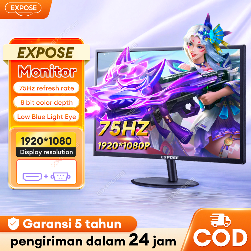 Monitor PC 1920*1080P Gaming Monitor 19 Inch 60Hz Flat Monitor For PS5 MonitorHDMI VGA LCD