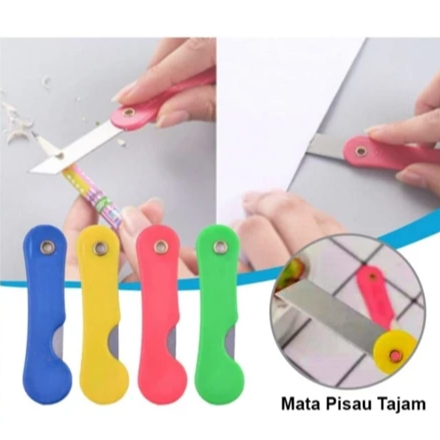 

CUTTER PISAU LIPAT KECIL WARNA MURAH