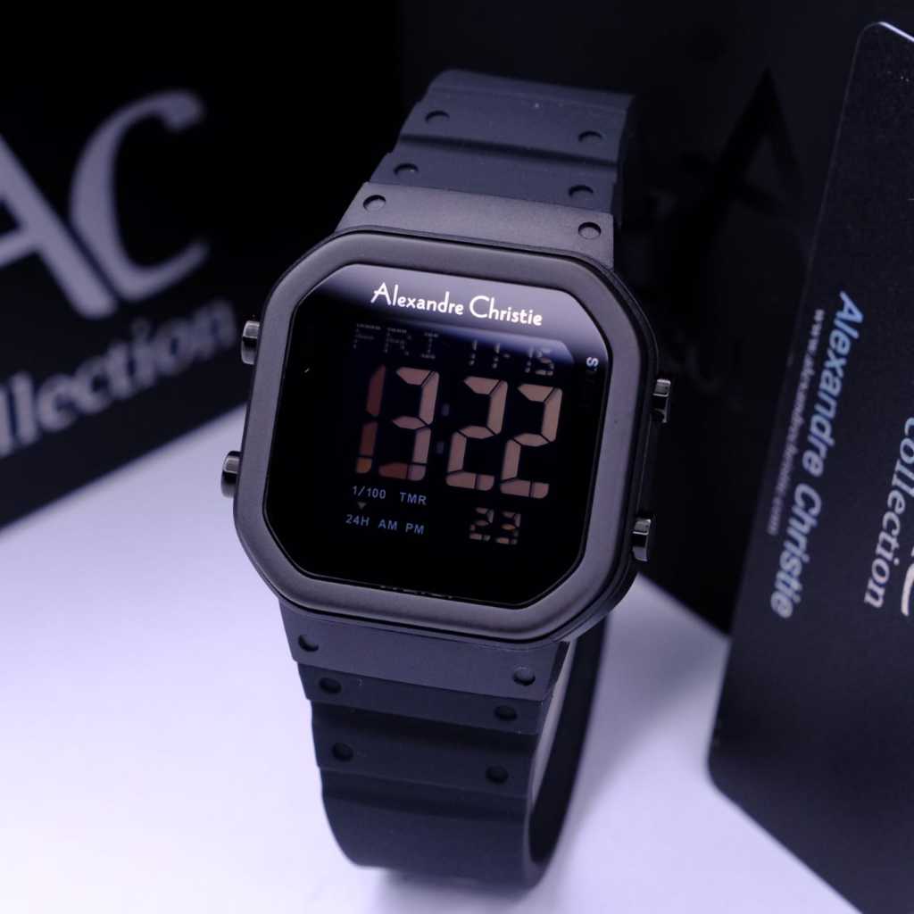 JAM TANGAN WANITA ALEXANDRE CHRISTIE/ALEXANDER CHRISTIE WANITA AC9347 FULL BLACK ORIGINAL 100%
