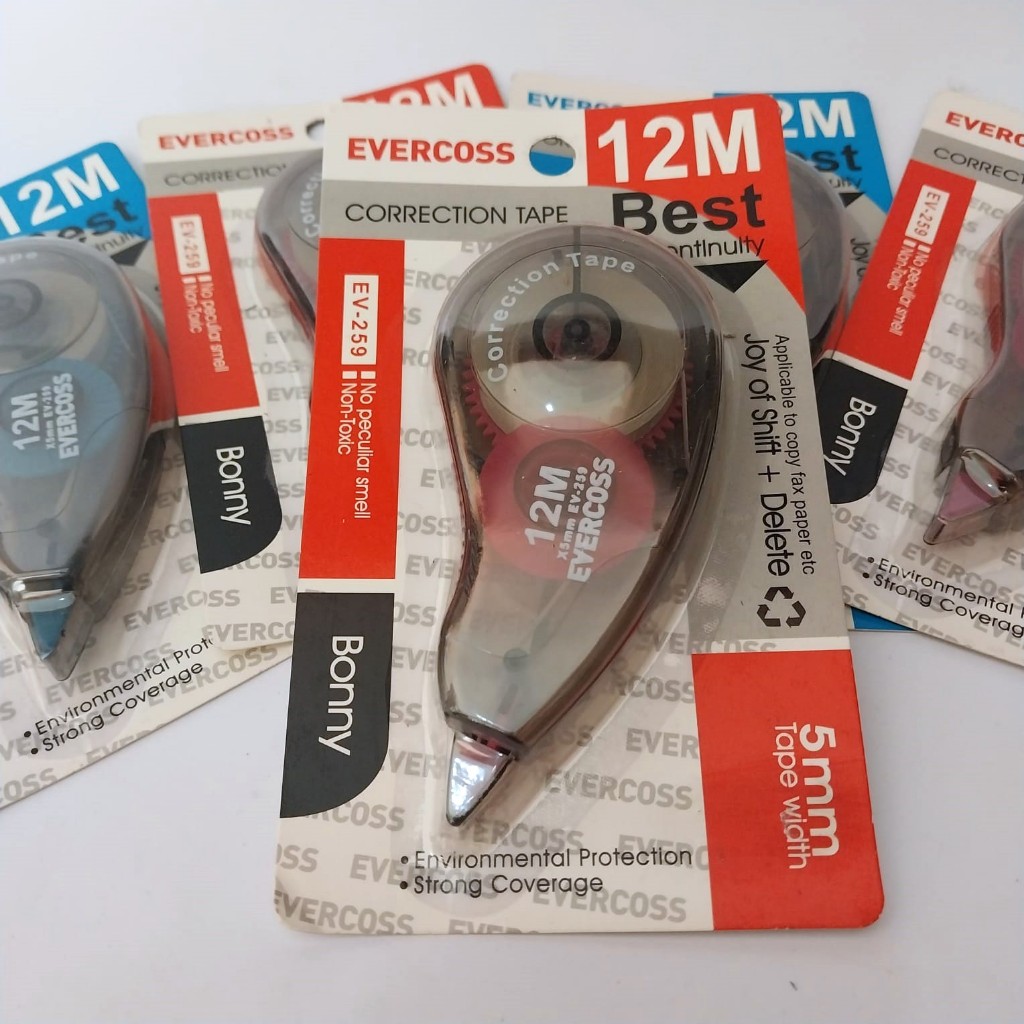 

Correction Tape - Tipe Ex kertas ukuran standard I Evercross EV-259