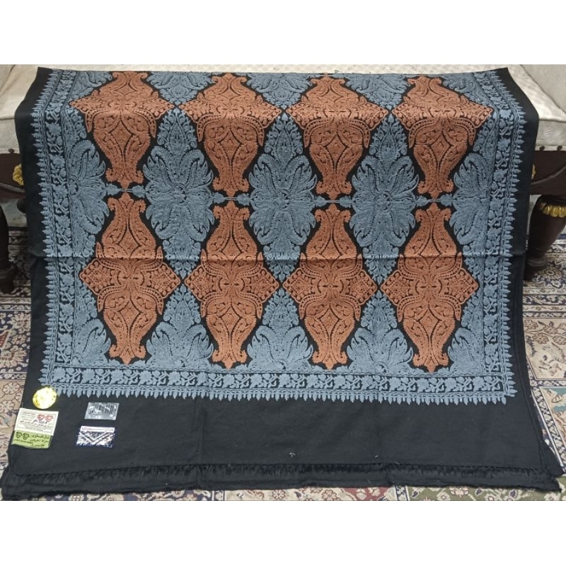 Rida Kashmiri / Syal India kashmiri Sulam Original Termurah Kode 228