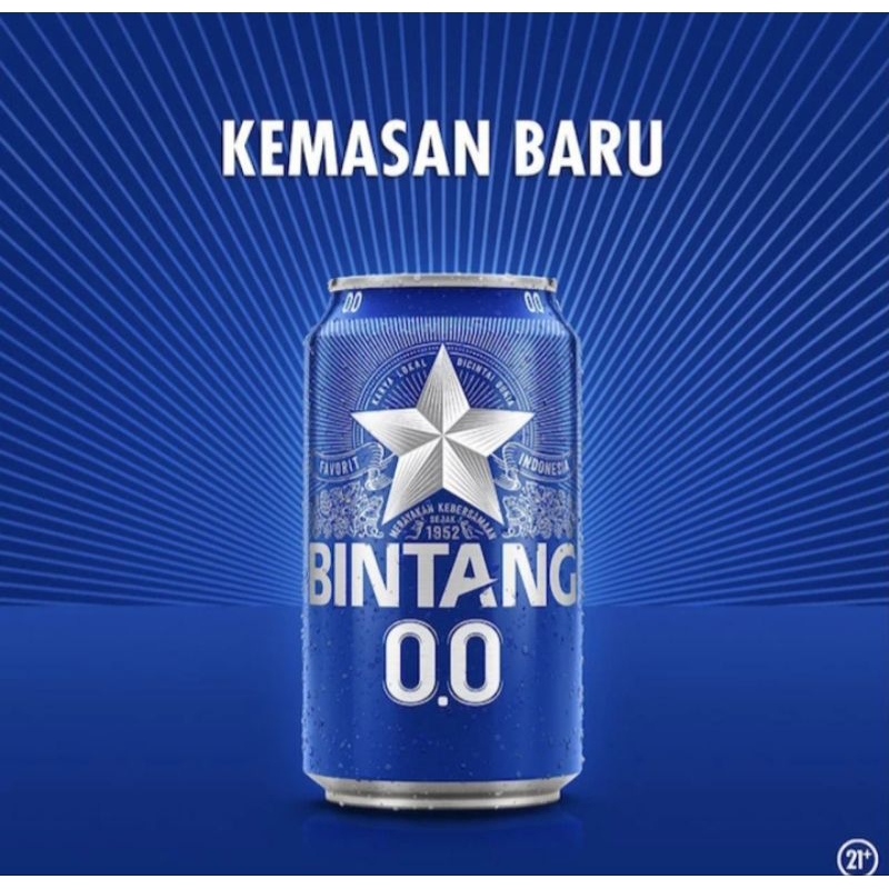 

[GRATIS ONGKIR] Bintang Zero 330ml Kemasan Baru Bintang Zero