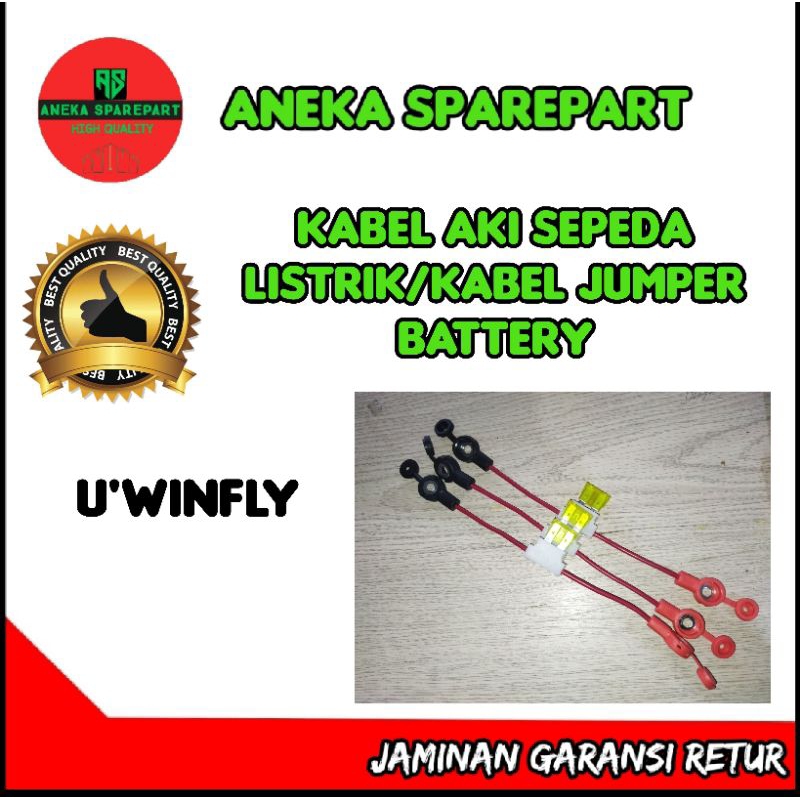 kabel aki sepeda listrik/jumper battery sepeda listrik U'winfly