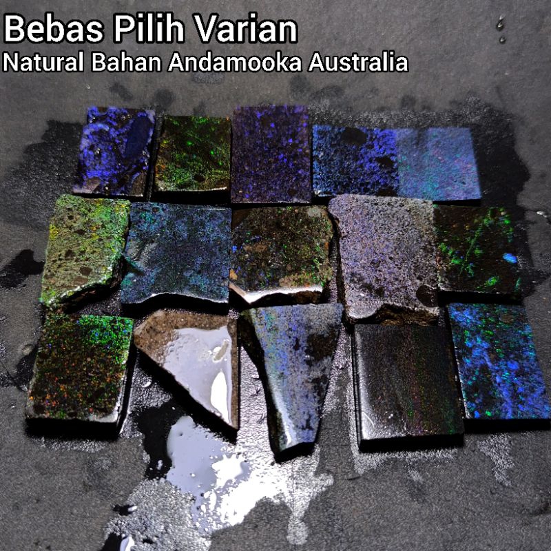 Bahan Batu Andamooka Opal Australia Natural / Bongkahan Bahan Kalimaya Australia Multicolor / Lempen