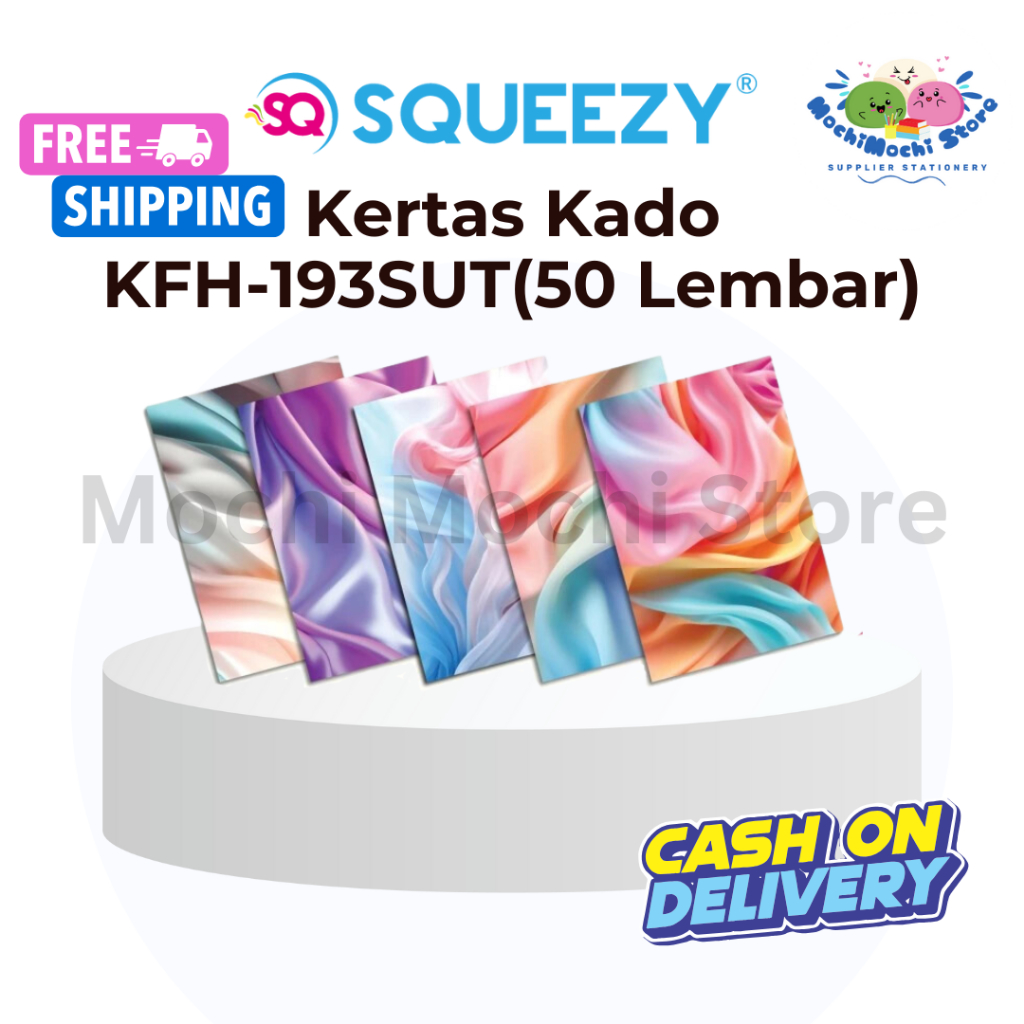 

PER PACK/50 LEMBAR Kertas Kado KFH-193SUT | Ukuran 65CMX50CM/70GSM (TEBAL) | Bungkus Kado Berkarakter | Wrapping Paper