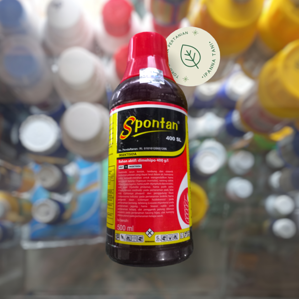 INSEKTISIDA SPONTAN 400SL – PENGENDALI HAMA  PENGGEREK BATANG, WERENG, DAN LALAT 250ML 500ML 1L