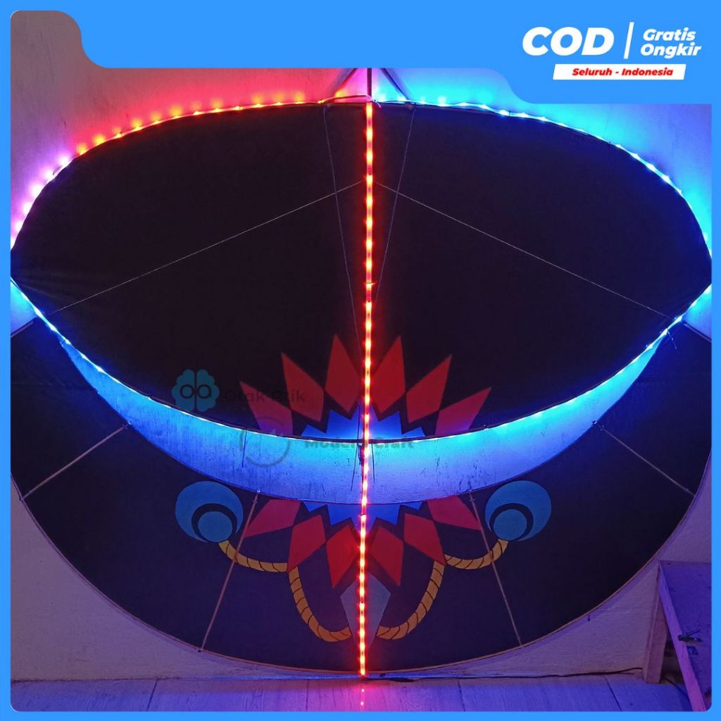 Mycoolcell Lampu Layang-Layangan Led Strip Running Dobel Batre Cas Dengan Sensor Vahaya-Modern Craft