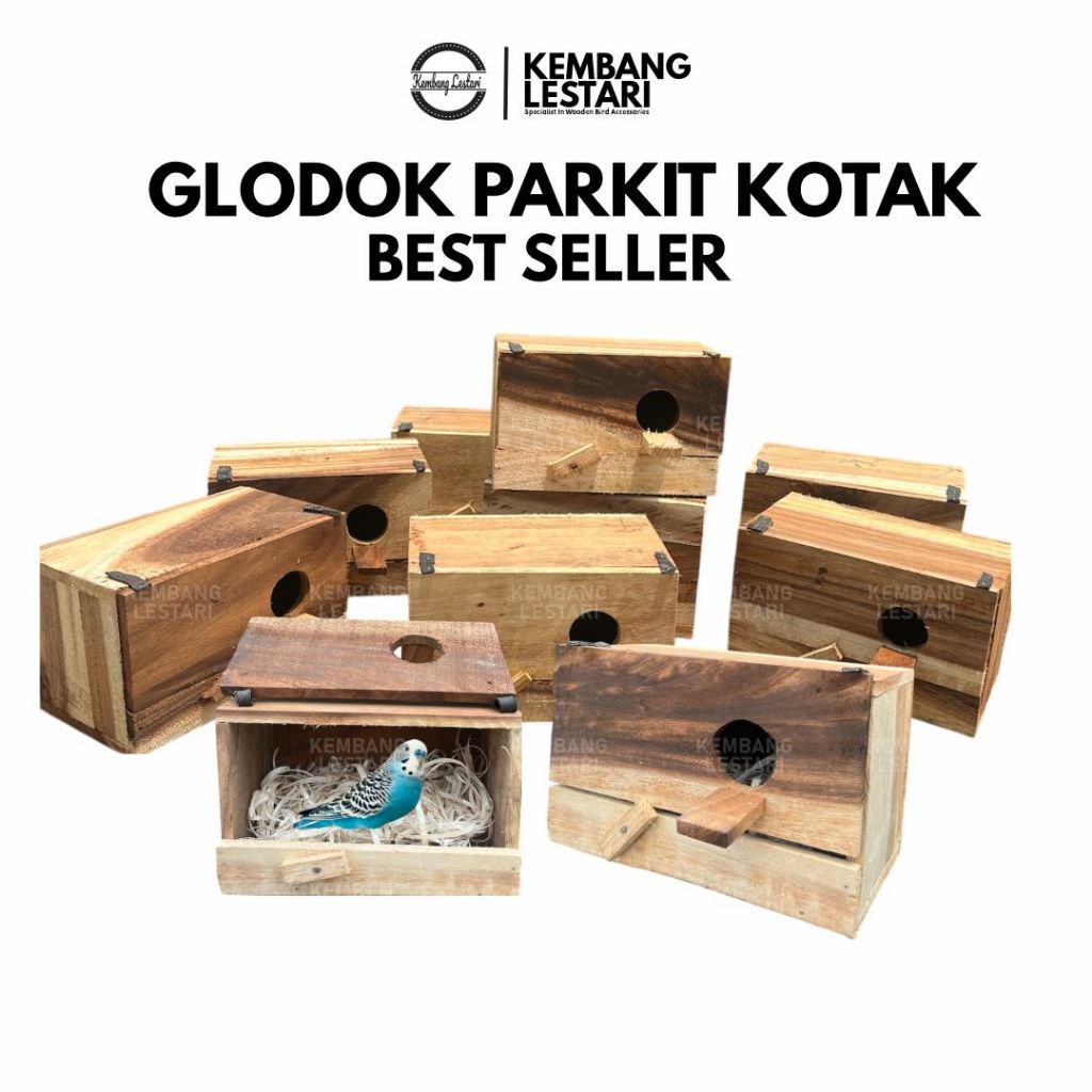 GLODOK KOTAK GELODOK PARKIT KAYU MAHONI
